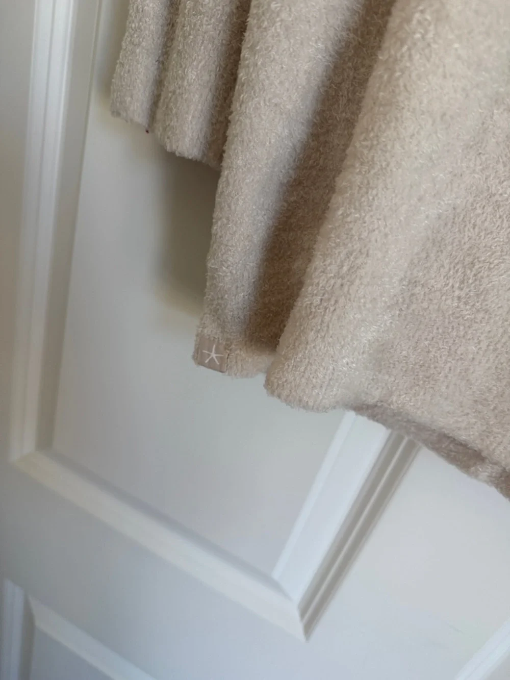 Barefoot Dreams Plush Lace-Up Hoodie in Cream - Picture 6 of 6